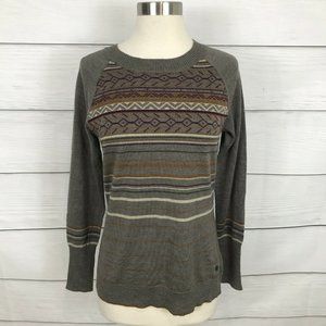COPY - Smartwool Ethno Graphic Sweater S ? Brown Merino Wool Blend Casual Long …